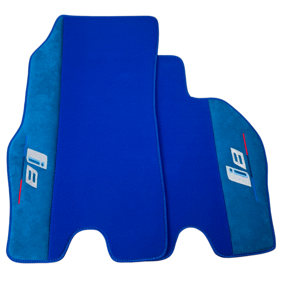 Blue Floor Mats for BMW i8 Series L12 L15 with M Package