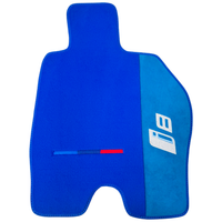 Blue Floor Mats for BMW i8 Series L12 L15 with M Package with Alcantara