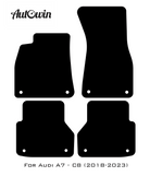 Beige Floor Mats for A7 - C8 (2018-2023) | ER56 Design - AutoWin