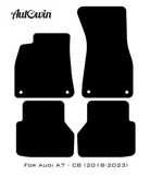Beige Floor Mats for A7 - C8 (2018-2023) | ER56 Design - AutoWin