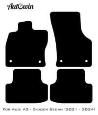 Beige Floor Mats for Audi A3 - 5-door Sedan (2021 - 2024) | ER56 Design - AutoWin