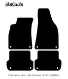 Beige Floor Mats for Audi A4 - B6 Sedan (2001-2004) | ER56 Design - AutoWin