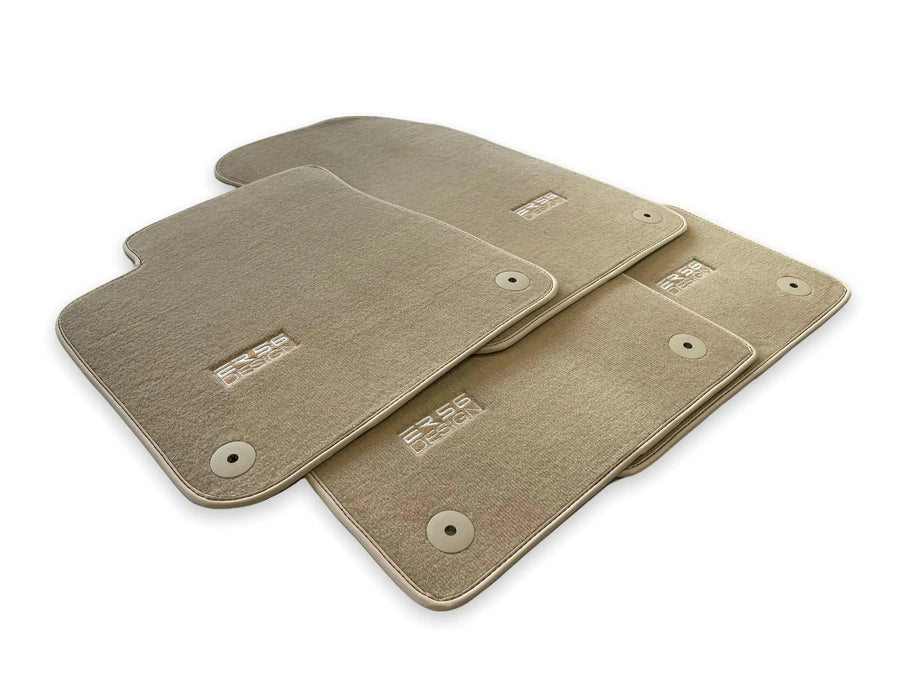 Beige Floor Mats for Audi A4 - B8 Avant (2008-2015) | ER56 Design - AutoWin