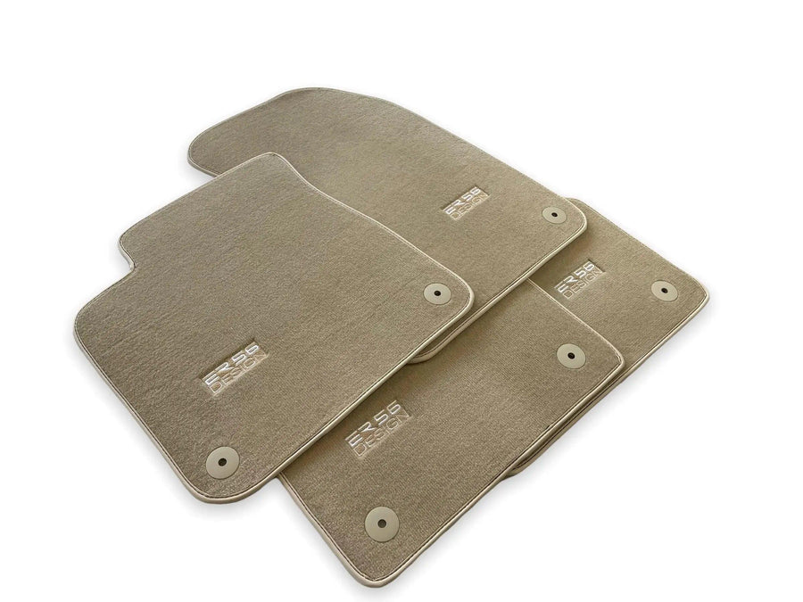 Beige Floor Mats for Audi A4 - B8 Avant (2008-2015) | ER56 Design - AutoWin