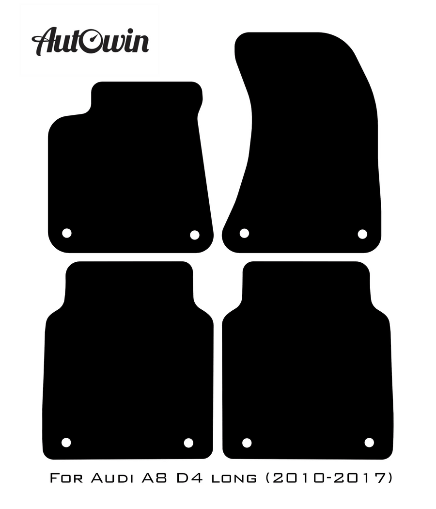 Beige Floor Mats for Audi A8 A8 D4 Long (2010-2017) | ER56 Design - AutoWin