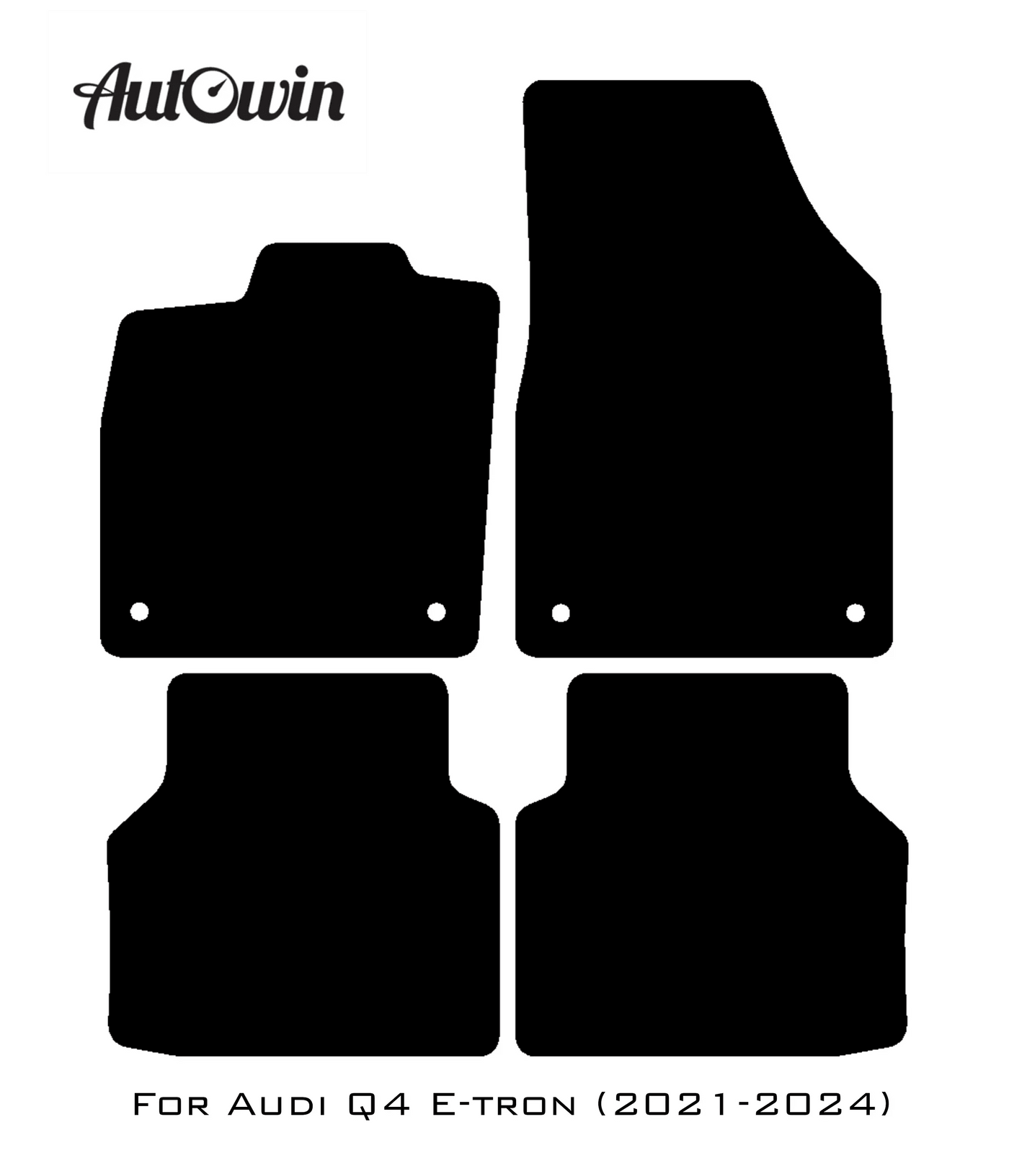 Beige Floor Mats for Audi Q4 E-tron (2021-2024) | ER56 Design - AutoWin