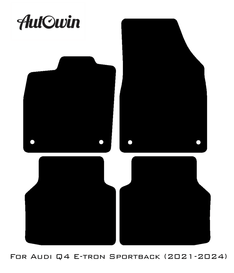 Beige Floor Mats for Audi Q4 E-tron Sportback (2021-2024) | ER56 Design - AutoWin