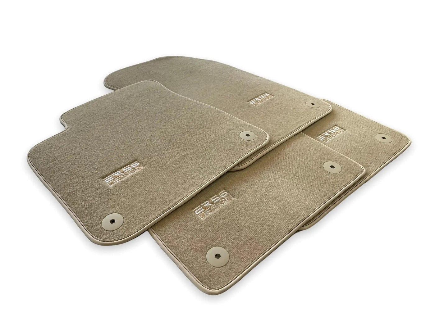 Beige Floor Mats for Audi Q8 (2018-2023) | ER56 Design - AutoWin