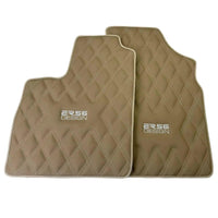 Beige Floor Mats for Bentley Continental GTC (2011–2018) with Leather | ER56 Design - AutoWin