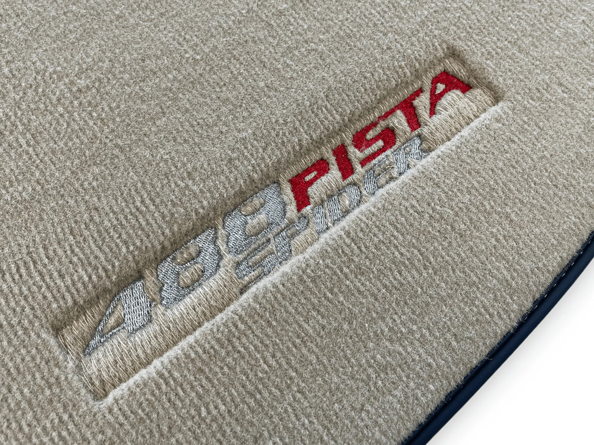 Beige Floor Mats For Ferrari 488 Pista Spider 2019-2021 - AutoWin