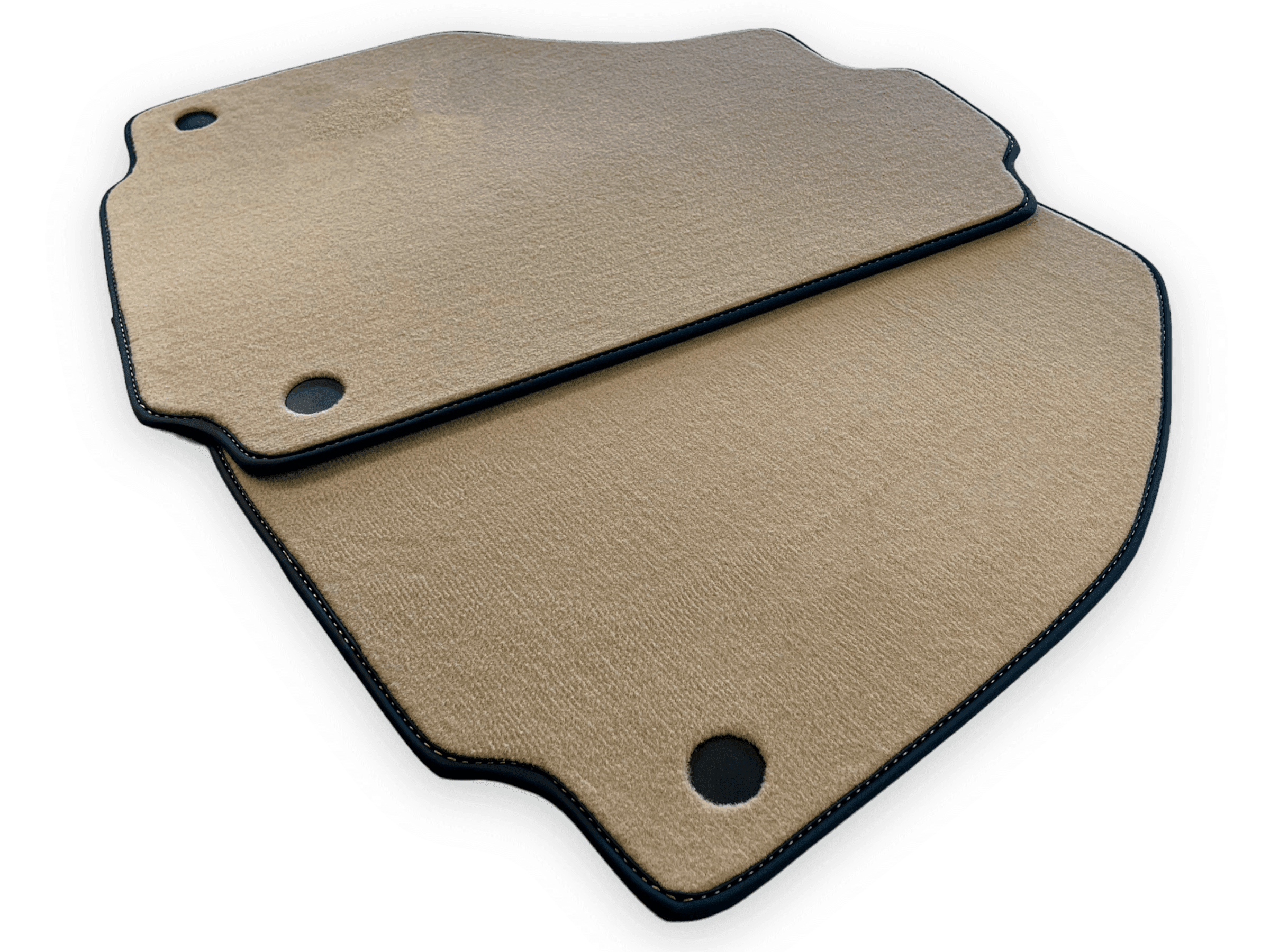 Beige Floor Mats For Ferrari 488 Pista Spider 2019-2021 - AutoWin