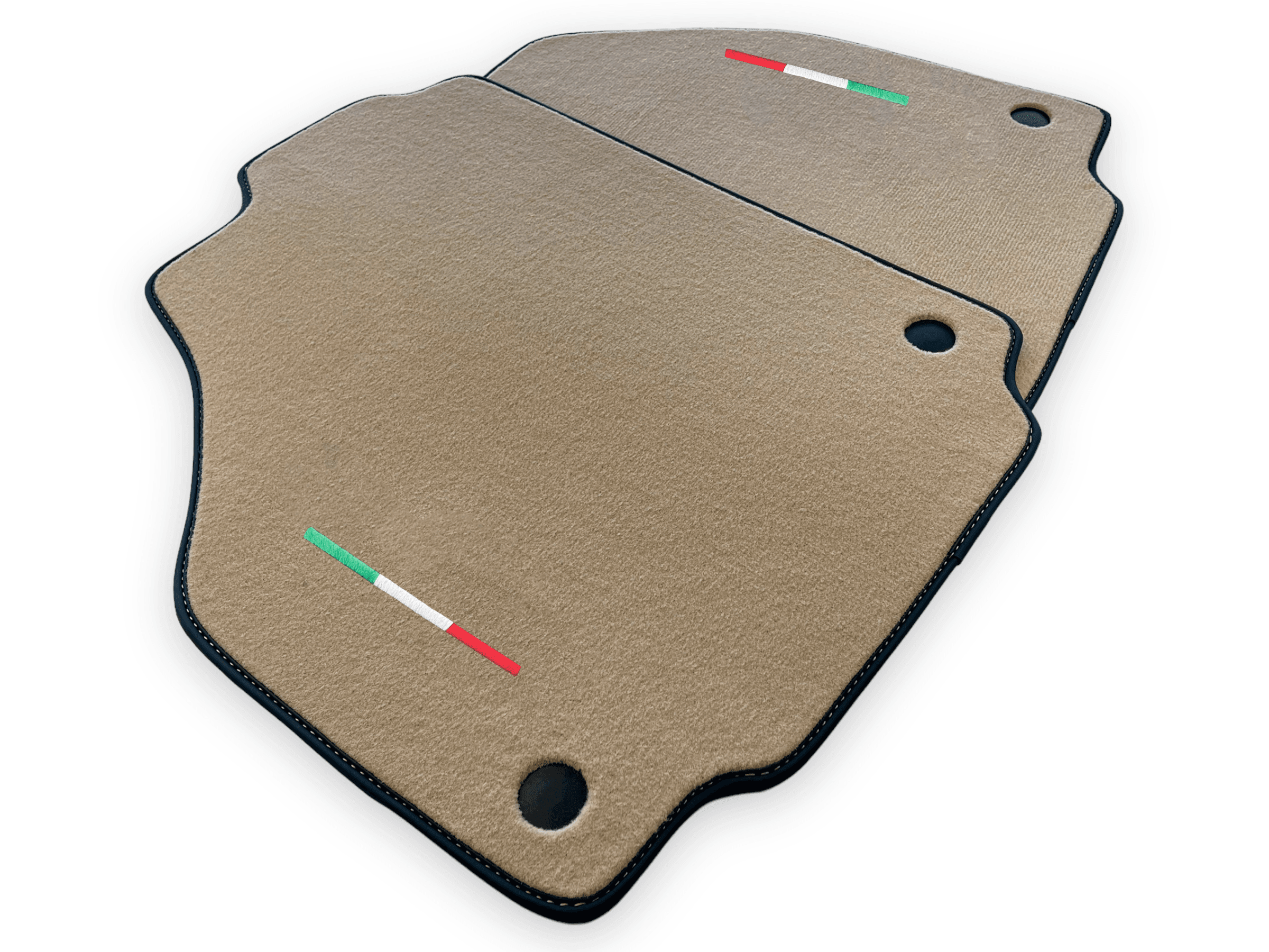 Beige Floor Mats For Ferrari 488 Pista Spider 2019-2021 - AutoWin