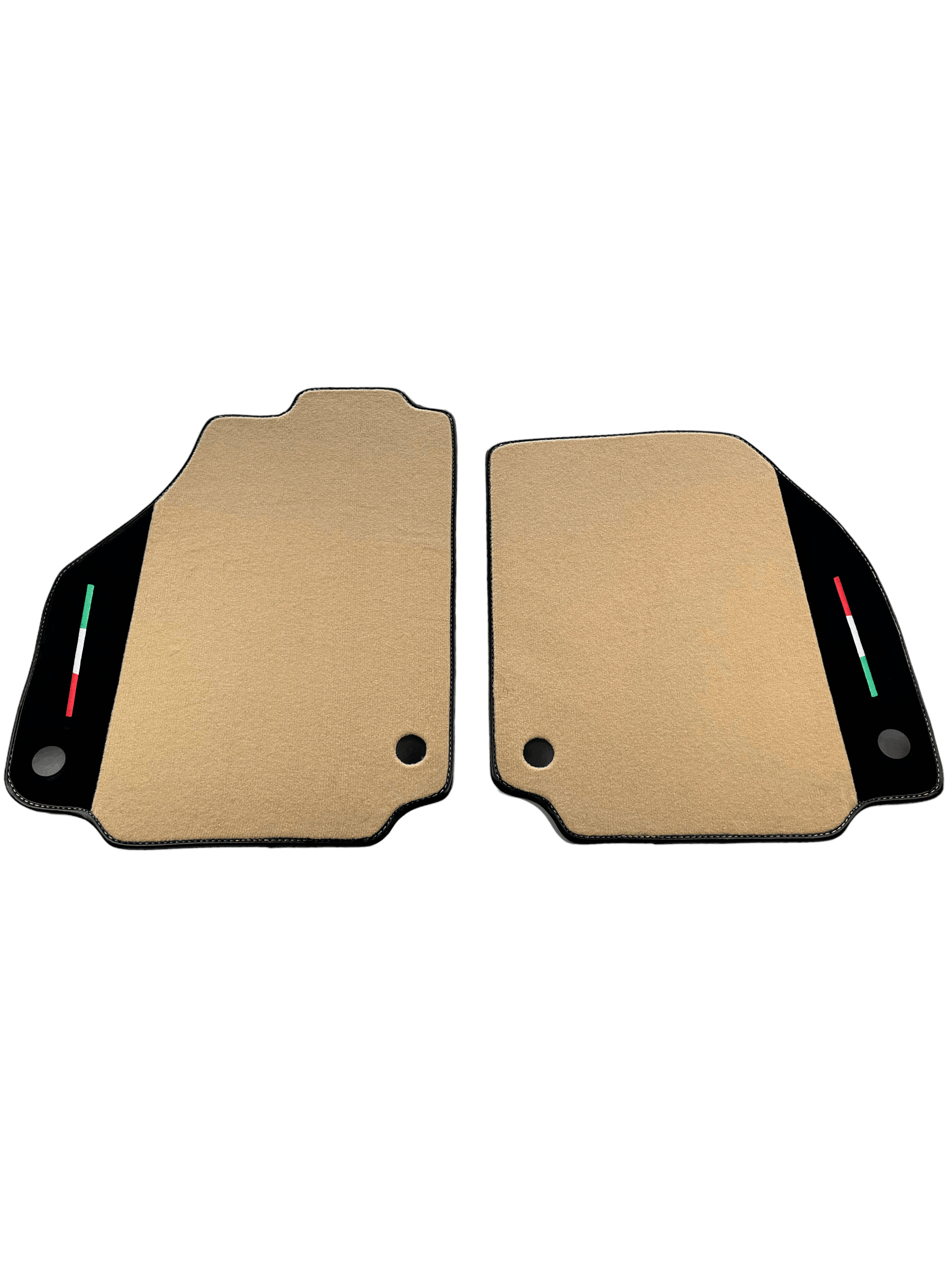 Beige Floor Mats For Ferrari 488 Pista Spider 2019-2021 With Alcantara Leather - AutoWin