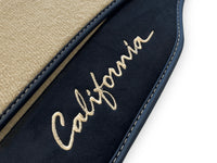 Beige Floor Mats For Ferrari California 2008-2014 With Alcantara - AutoWin