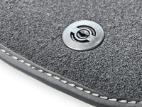 Beige Floor Mats For Ferrari F12 Berlinetta (2012-2022) With Alcantara Leather