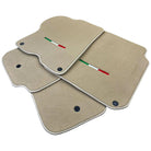 Beige Floor Mats for Ferrari GTC4 Lusso (2016-2023) Italian Edition - AutoWin