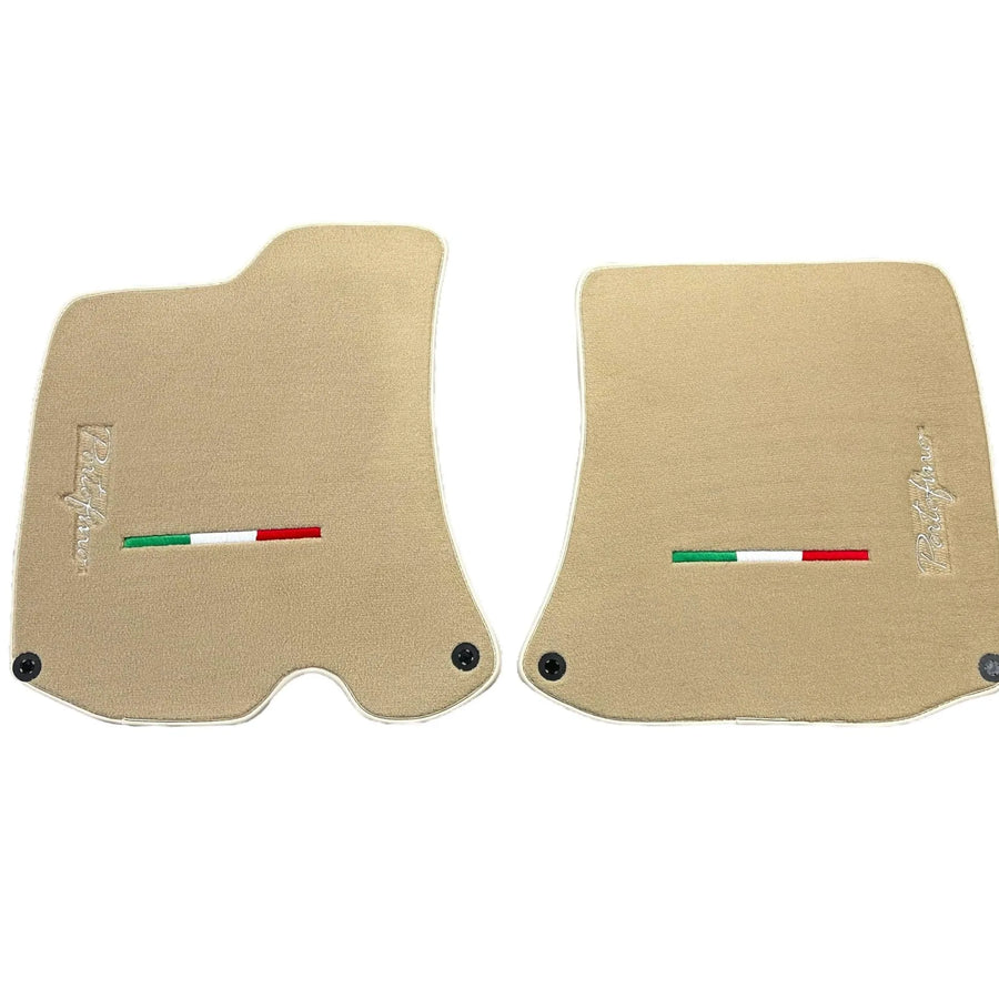 Beige Floor Mats for Ferrari Portofino (2018-2023) Italian Edition - AutoWin