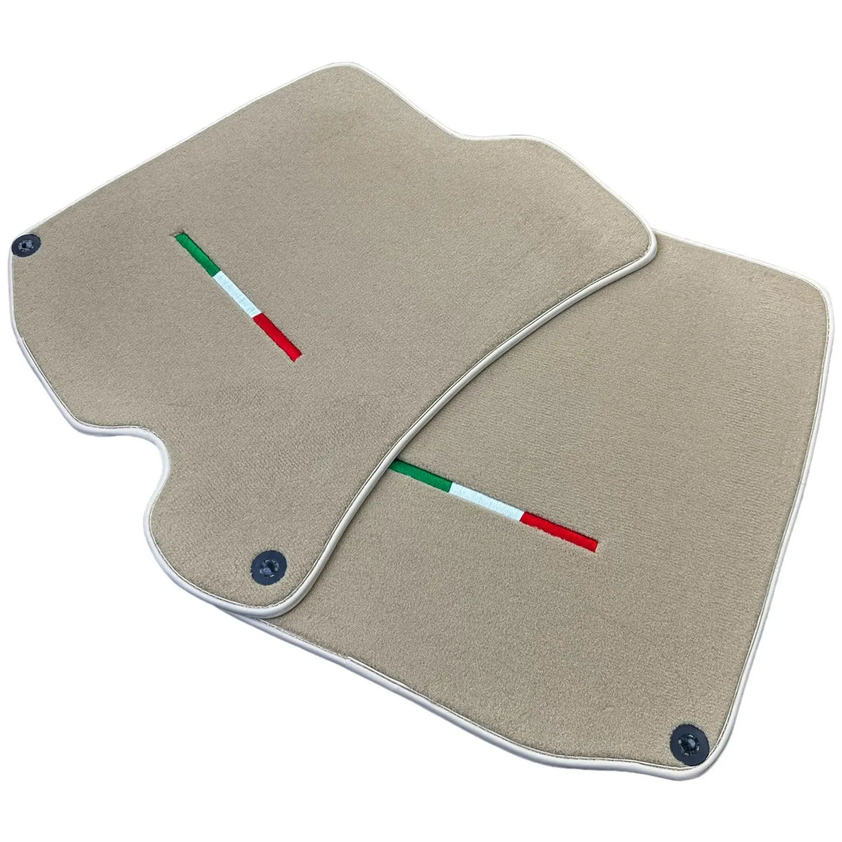 Beige Floor Mats for Ferrari Roma (2021-2027) Italian Edition - AutoWin