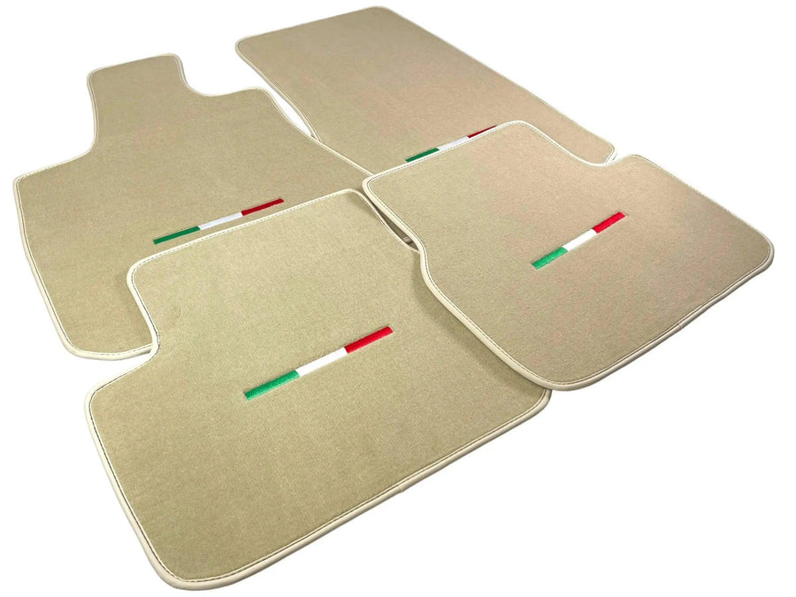 Beige Floor Mats For Maserati Coupé (2001-2007) Italy Edition - AutoWin
