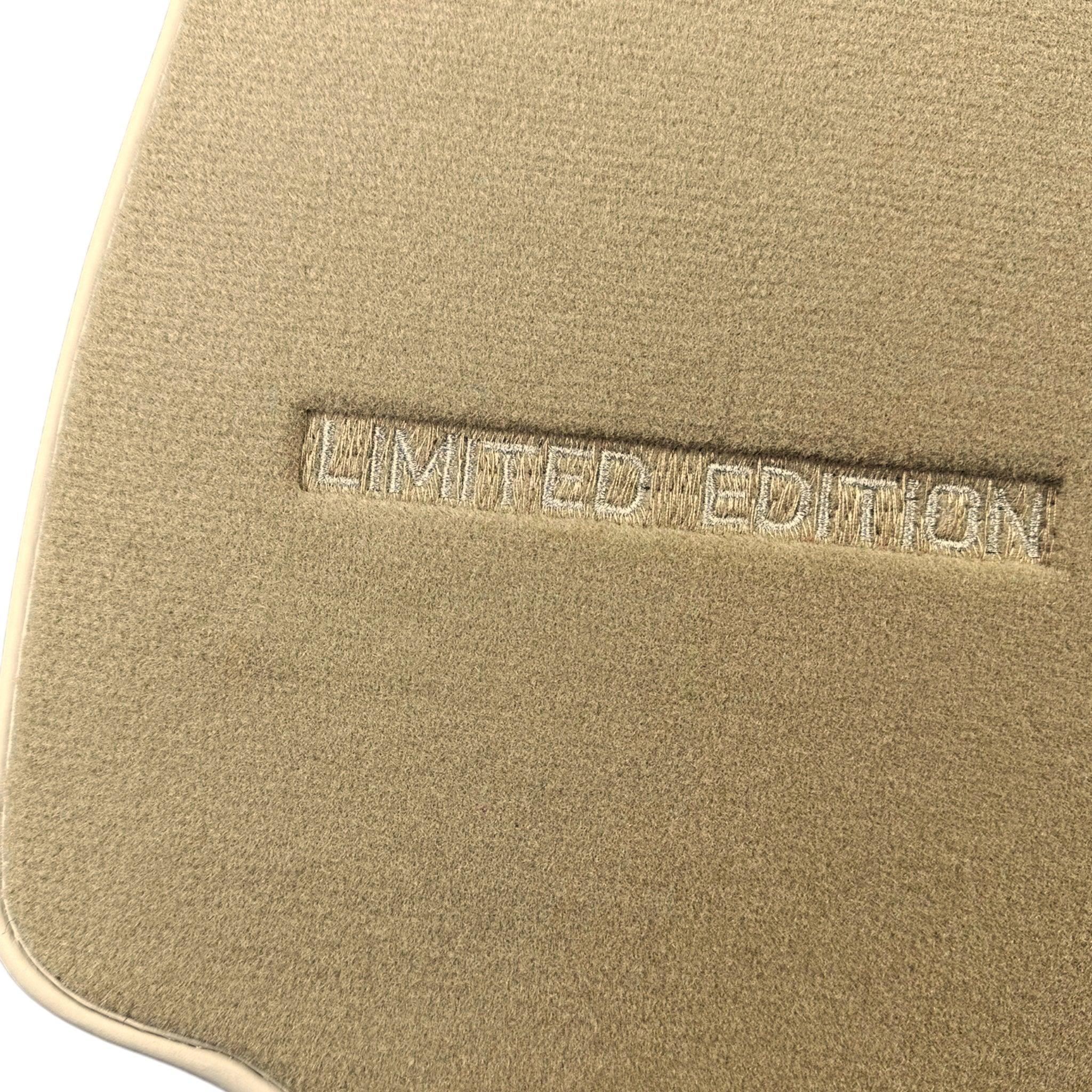 Beige Floor Mats For Mercedes Benz E-Class W213 Sedan (2016-2020) | Limited Edition - AutoWin
