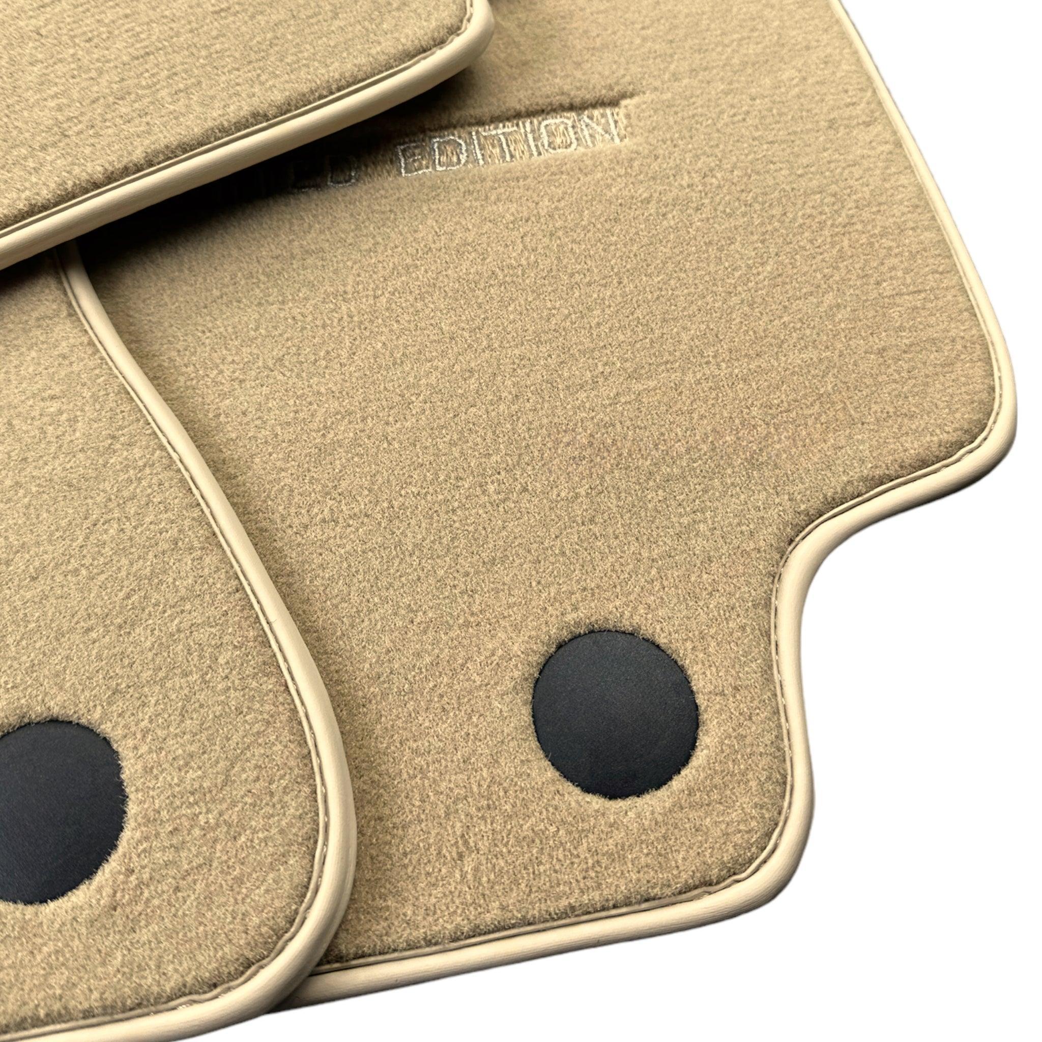 Beige Floor Mats For Mercedes Benz E-Class W213 Sedan (2016-2020) | Limited Edition - AutoWin