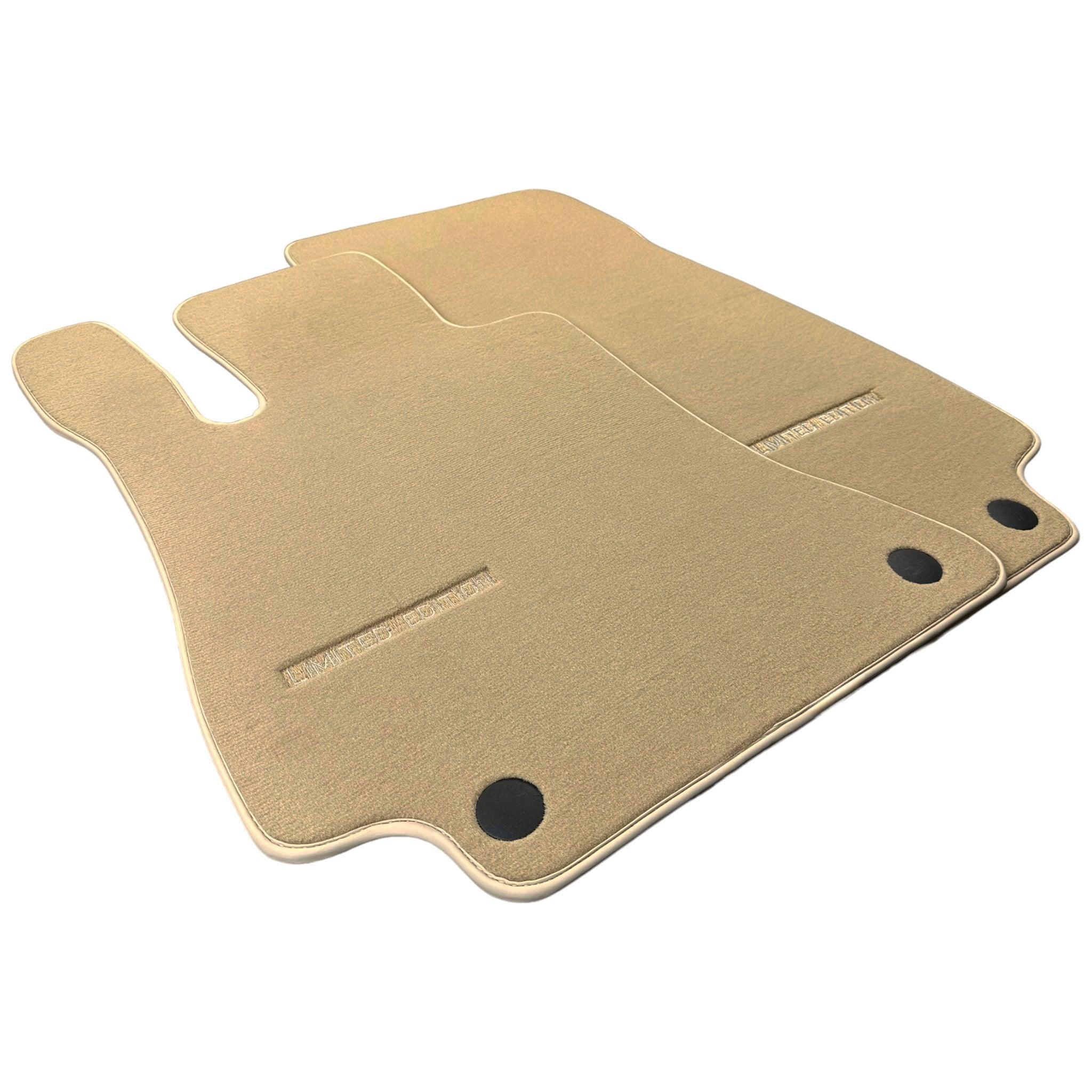 Beige Floor Mats For Mercedes Benz E-Class W213 Sedan (2016-2020) | Limited Edition - AutoWin