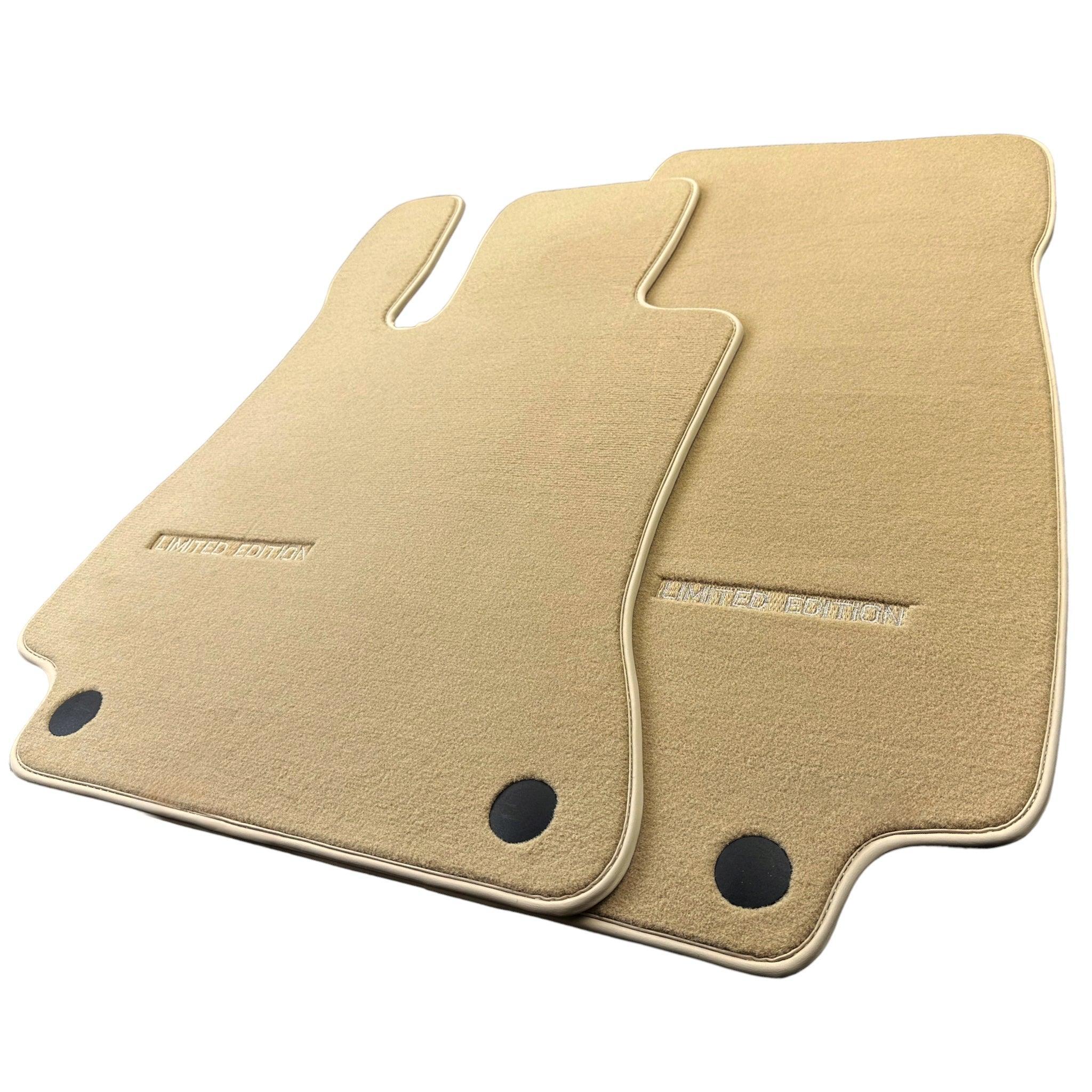 Beige Floor Mats For Mercedes Benz E-Class W213 Sedan (2016-2020) | Limited Edition - AutoWin