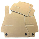 Beige Floor Mats For Mercedes Benz GLS-Class X167 Maybach (2020-2023) | Limited Edition - AutoWin