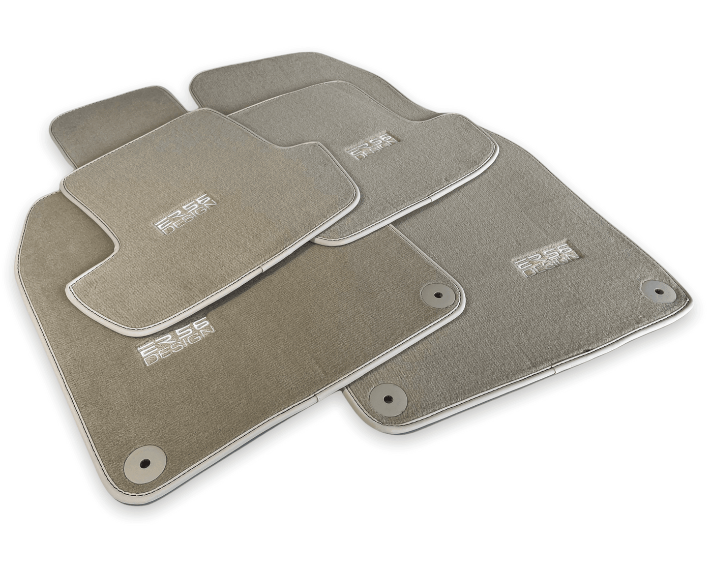 Beige Floor Mats for Porsche Cayenne (2003-2010) | ER56 Design - AutoWin