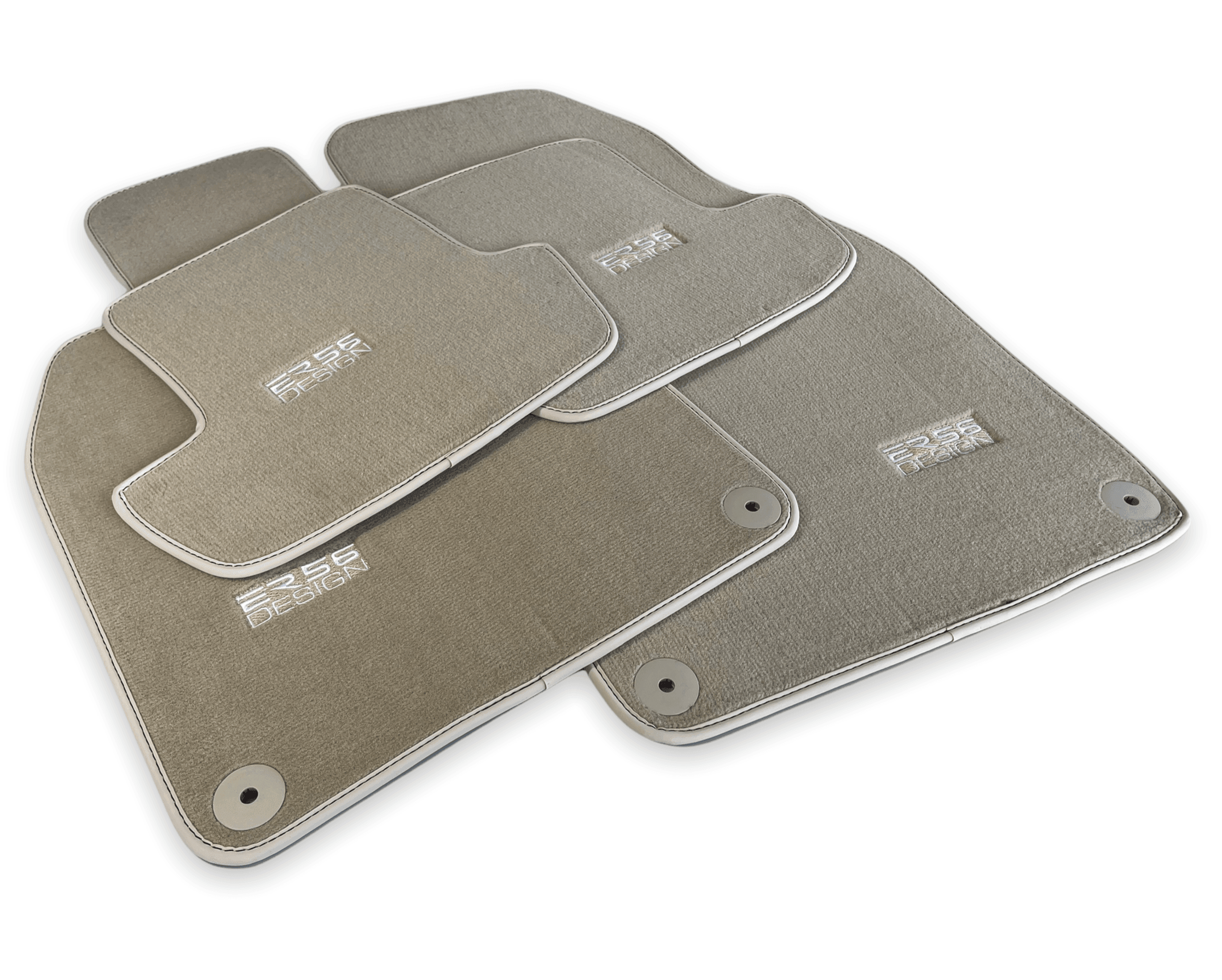 Beige Floor Mats for Porsche Cayenne (2003-2010) | ER56 Design - AutoWin