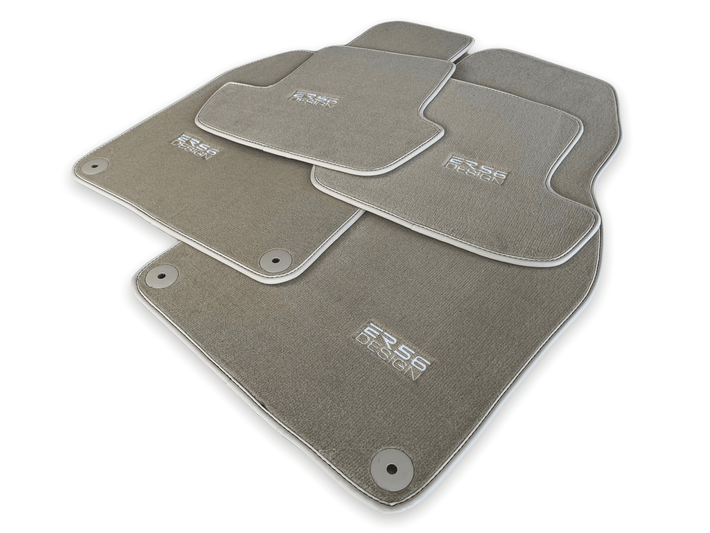 Beige Floor Mats for Porsche Cayenne (2003-2010) | ER56 Design - AutoWin