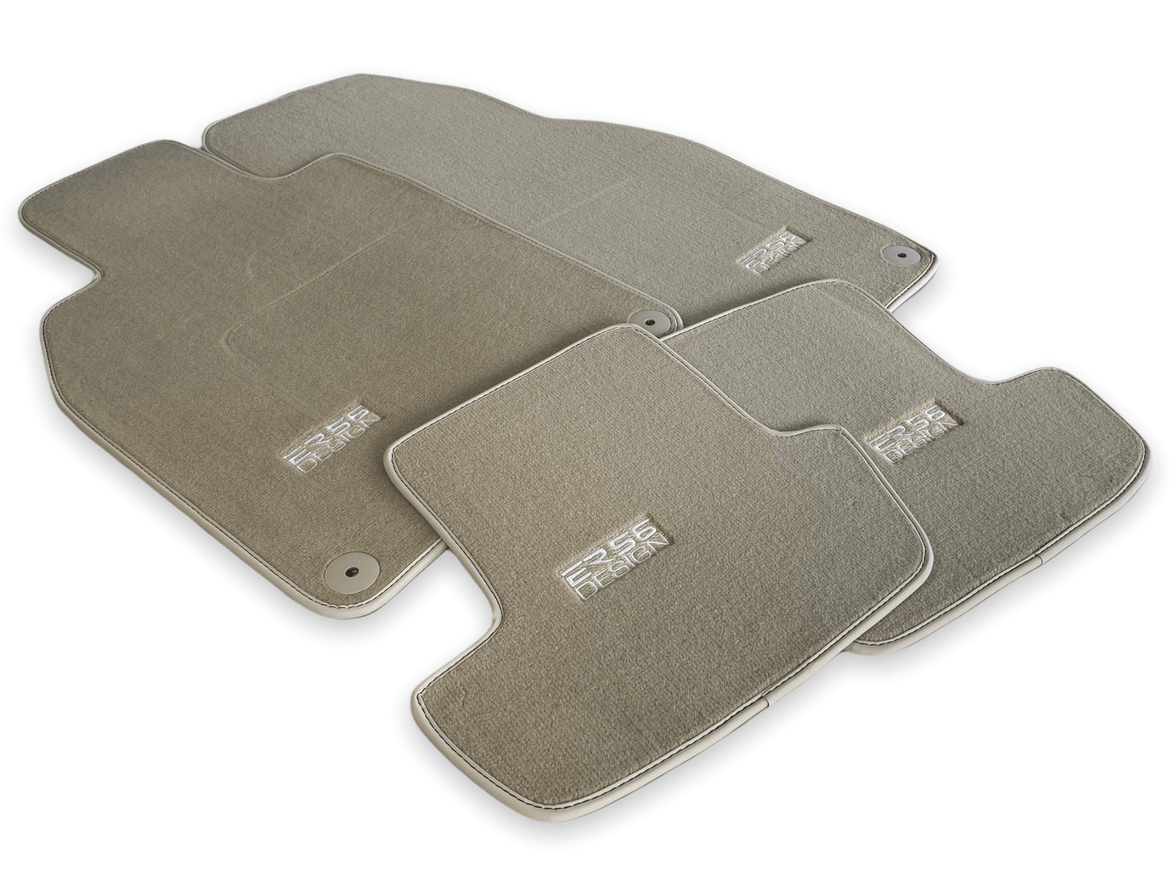 Beige Floor Mats for Porsche Cayenne (2003-2010) | ER56 Design - AutoWin