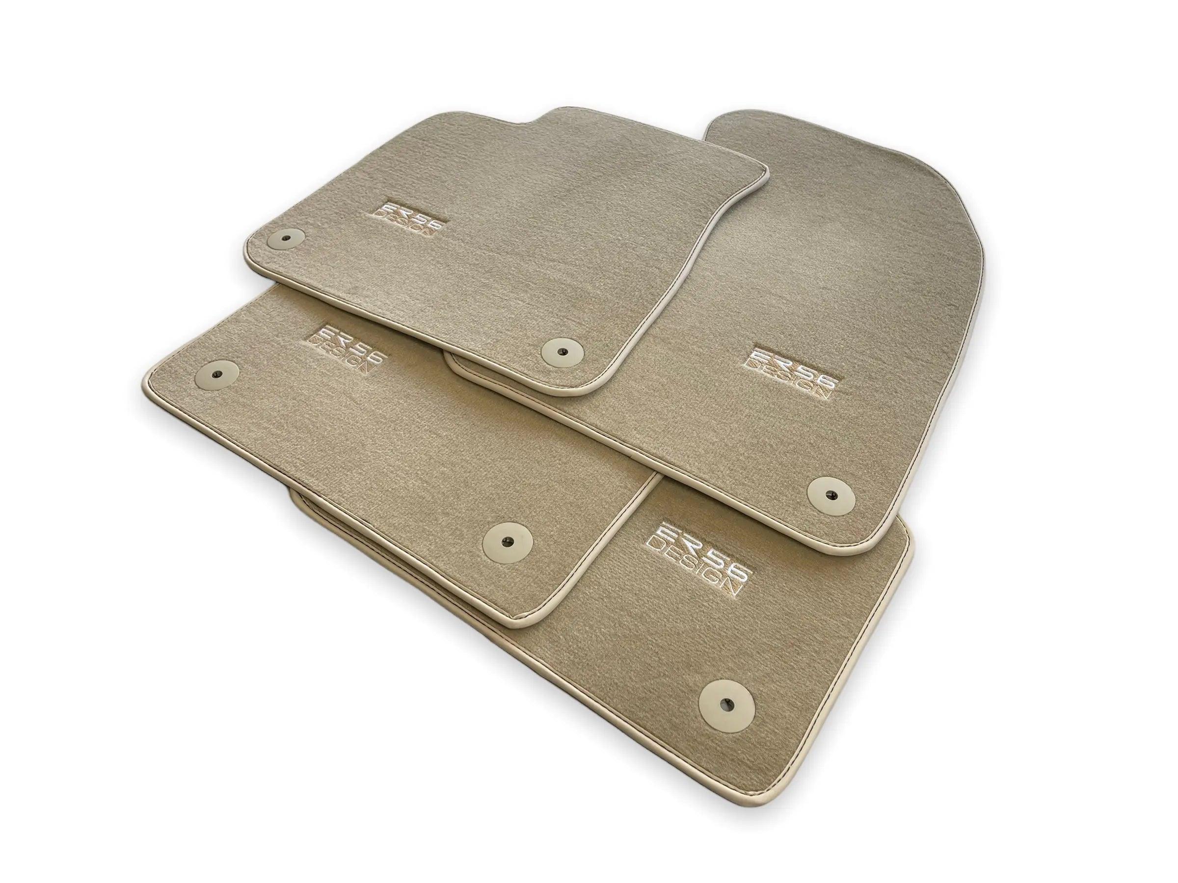 Beige Floor Mats for Porsche Cayenne (2018-2023) | ER56 Design - AutoWin