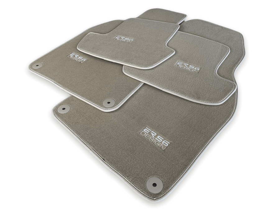 Beige Floor Mats for Porsche Panamera (2017-2023) | ER56 Design - AutoWin