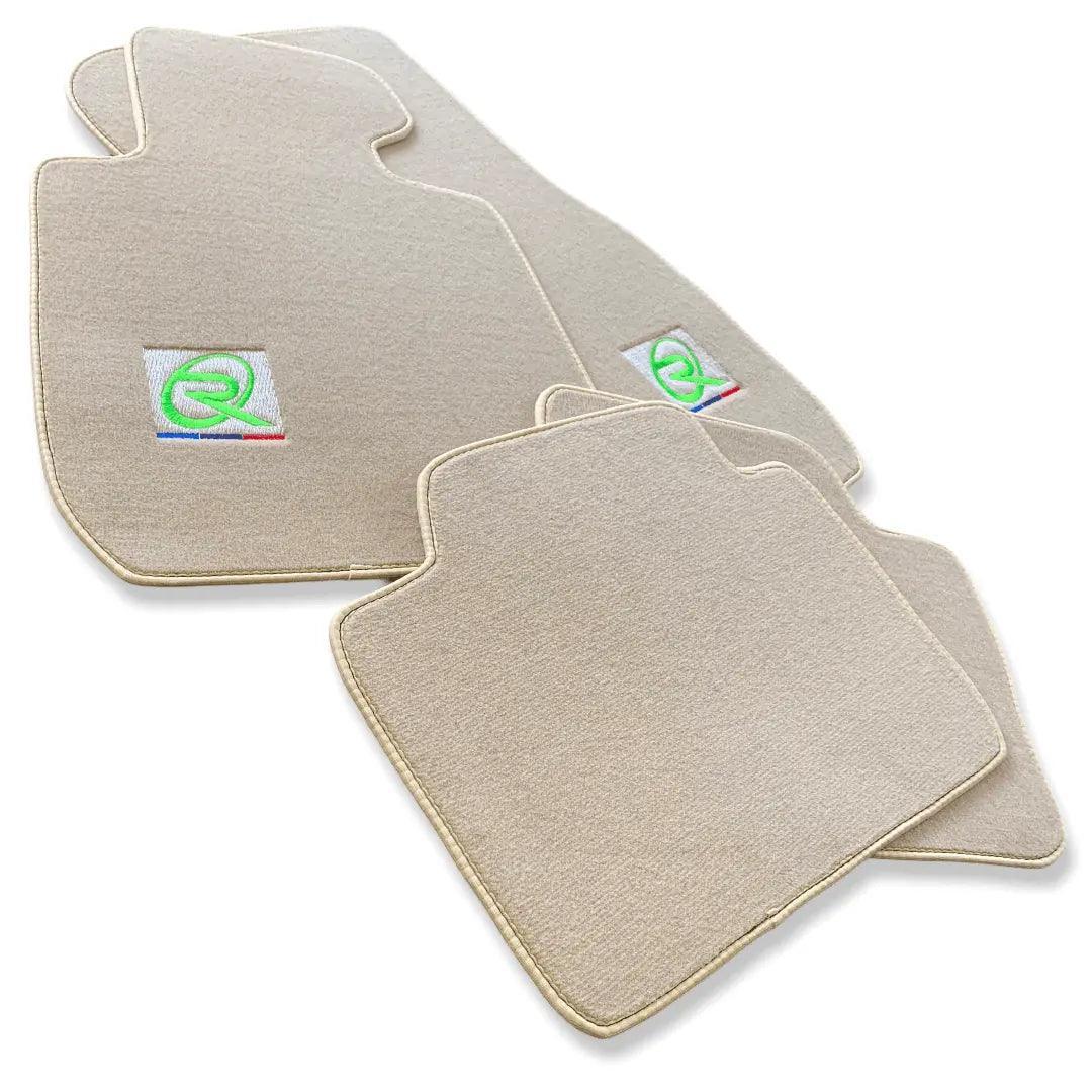 Beige Mats For BMW 5 Series E34 Sedan Tailored Set Perfect Fit - AutoWin