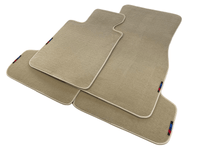Beige Mats For BMW Gran Tourer F46 (2015-2022) 7 Seats With M Package - AutoWin