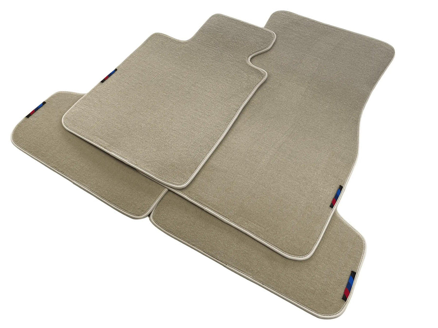 Beige Mats For BMW M5 E34 With M Package - AutoWin