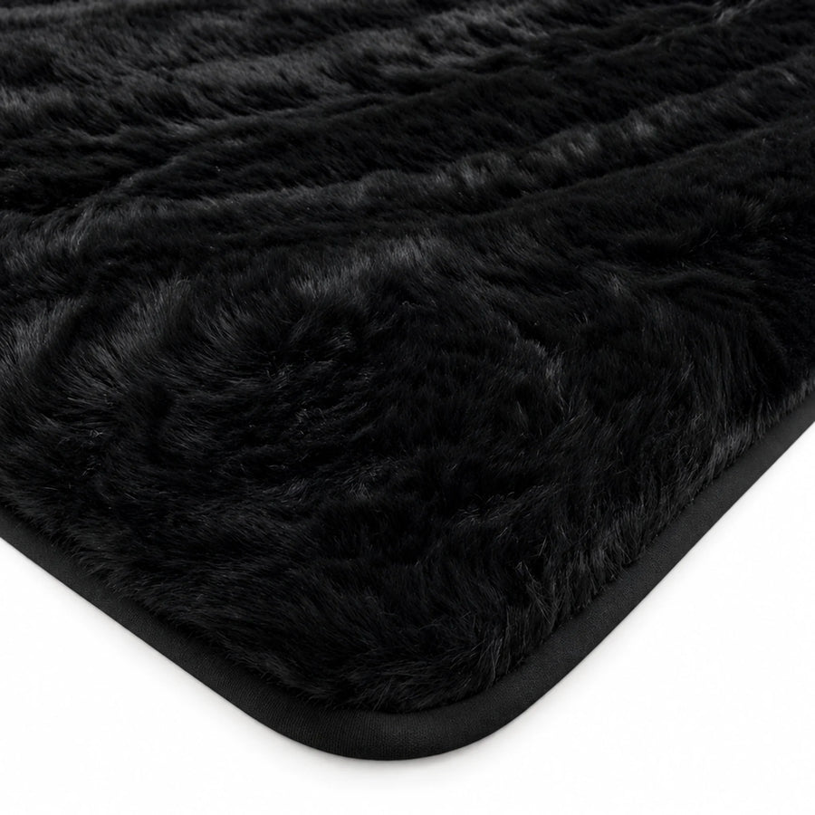Customizable Black Sheepskin Trunk Floor Mat for Bentley Continental GT (2018–2023)