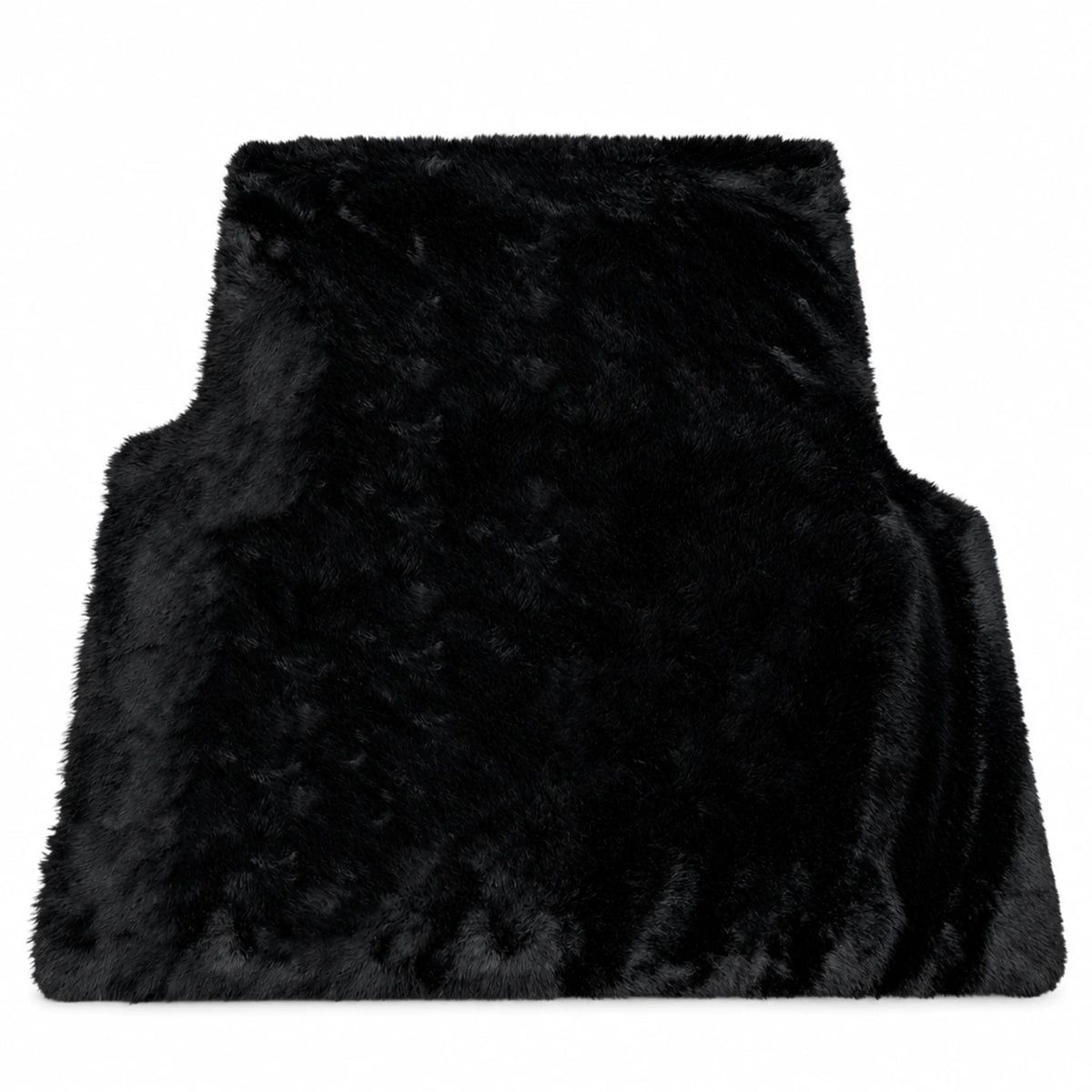 Customizable Black Sheepskin Trunk Floor Mat for Bentley Flying Spur (2019-2023)