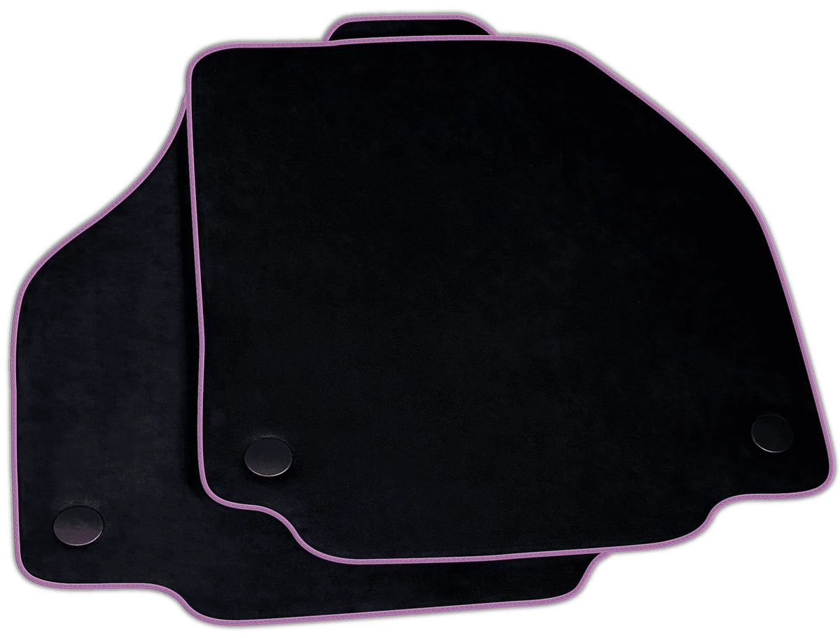 Black Alcantara Floor Mats for Ferrari 458 GT2 (2012-2015) | Various Trim Colors