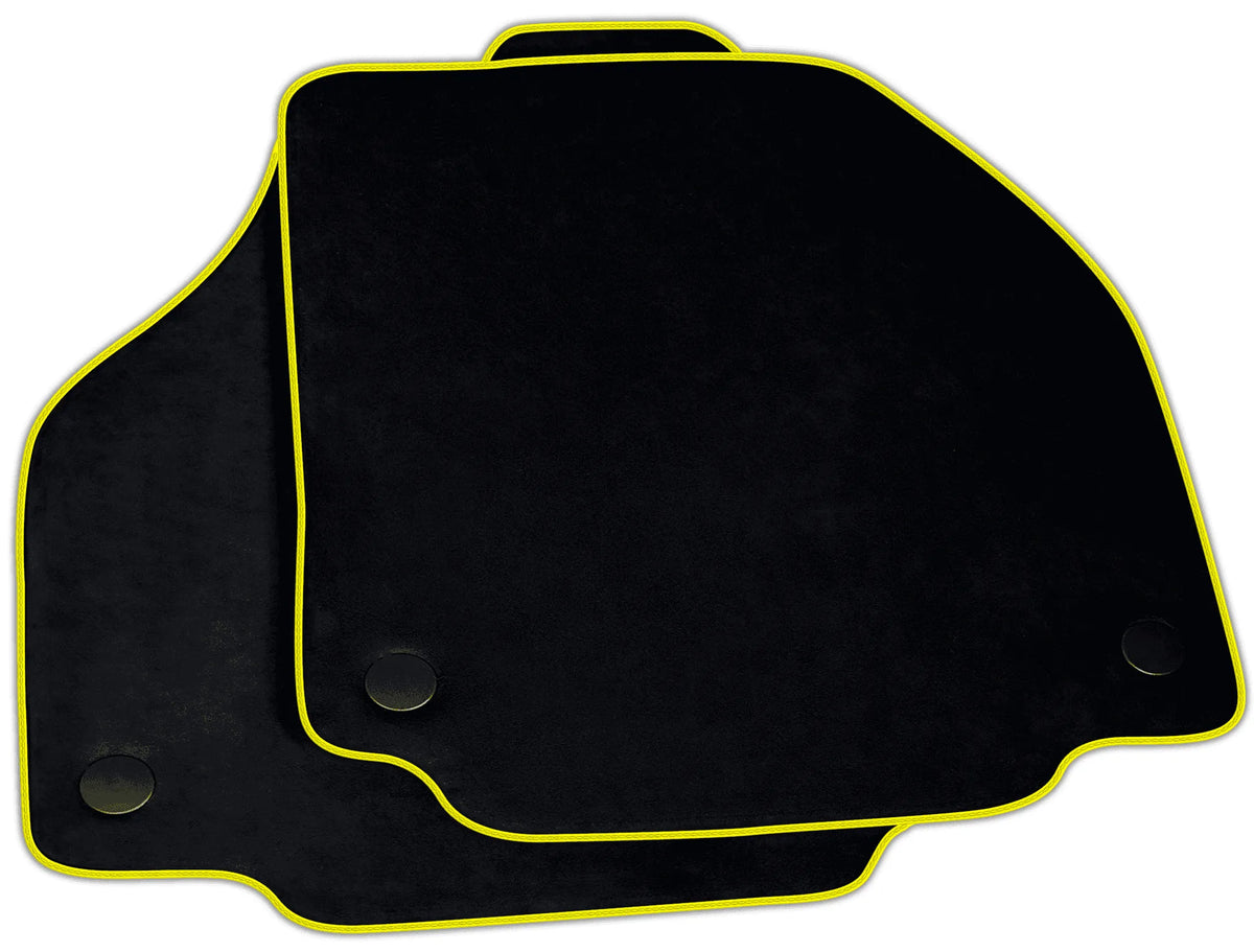 Black Alcantara Floor Mats for Ferrari 458 GT2 (2012-2015) | Various Trim Colors