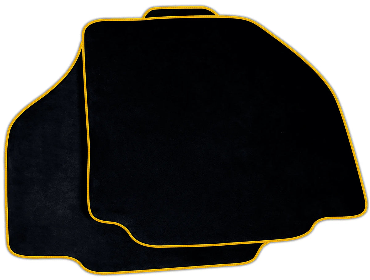 Black Alcantara Floor Mats for Ferrari 488 Pista Spider | Various Trim Colors