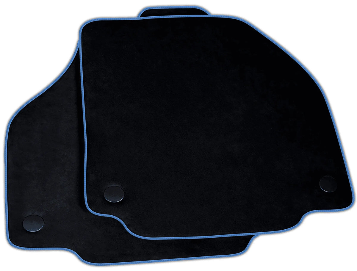 Black Alcantara Floor Mats for Ferrari 488 Spider | Various Trim Colors