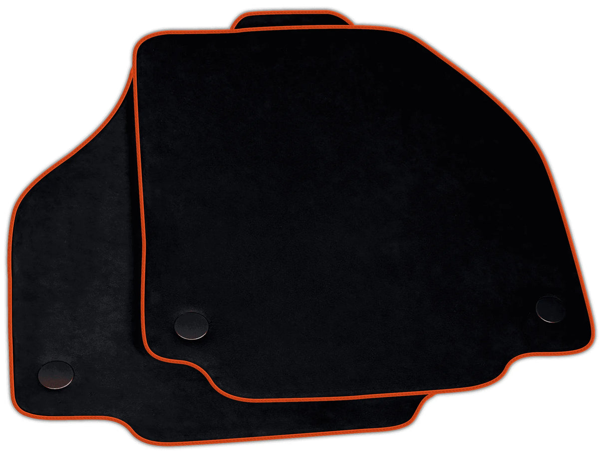 Black Alcantara Floor Mats for Ferrari F8 Spider (2019-2023) | Various Trim Colors