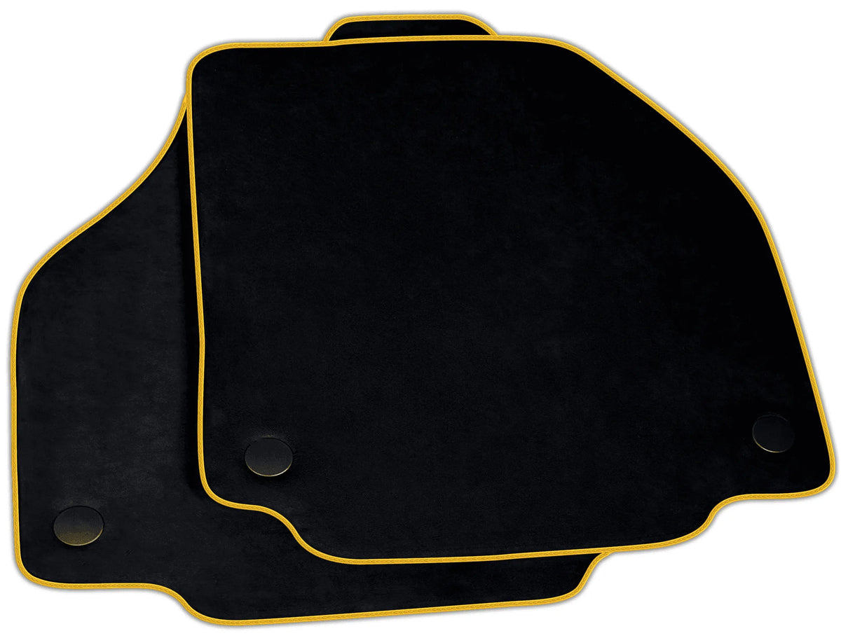 Black Alcantara Floor Mats for Ferrari F8 Spider (2019-2023) | Various Trim Colors