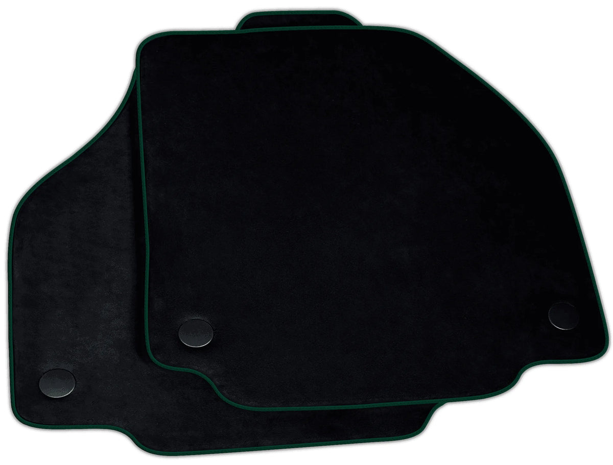Black Alcantara Floor Mats for Ferrari F8 Tributo (2019-2023) | Various Trim Colors