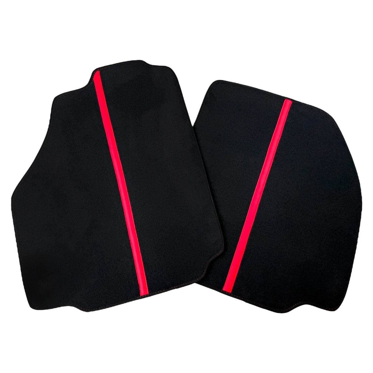 Black Car Floor Mats with Leather Line for Ferrari 488 Pista Spider (2019-2021) | Various Colors