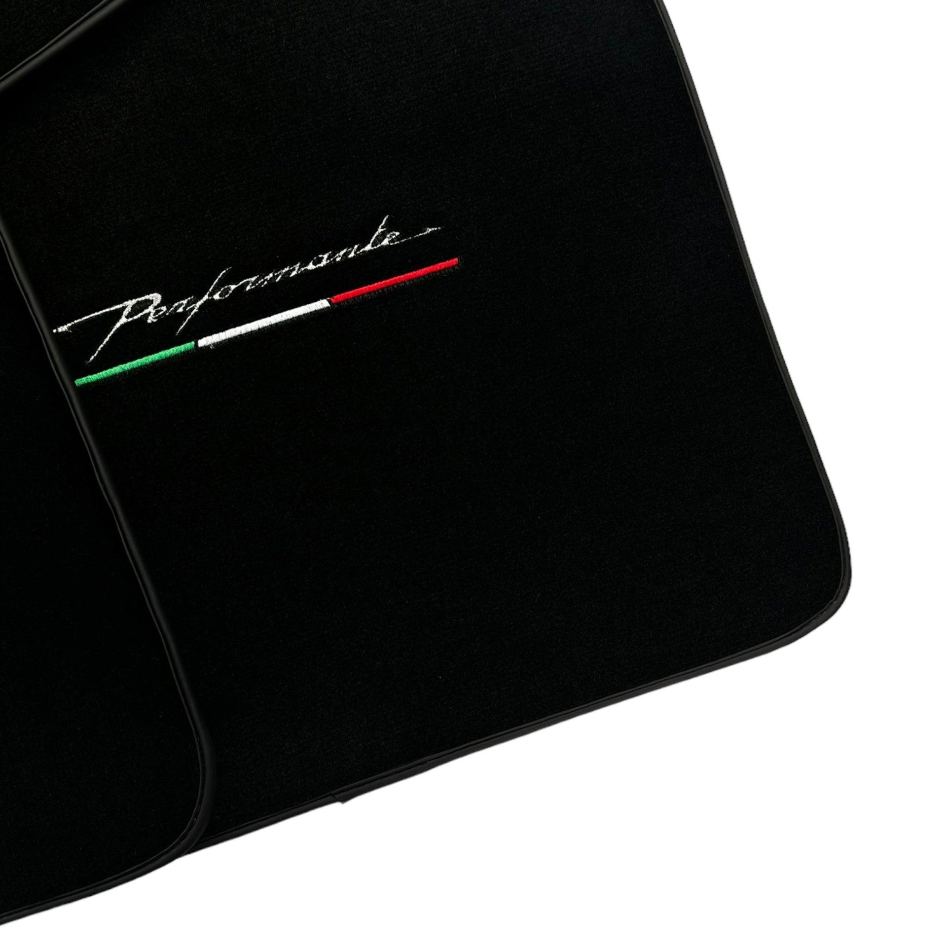Black Floor Mats for Alfa Romeo Spider (1966-1993) Perfomante - AutoWin