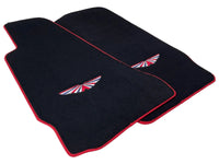 Black Floor Mats For Aston Martin DB11 (2016–2023) Red Trim - AutoWin