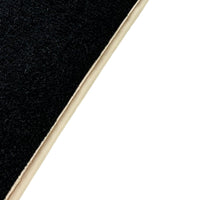 Black Floor Mats For Audi A6 - C8 Sedan (2018-2023) Beige Trim - AutoWin
